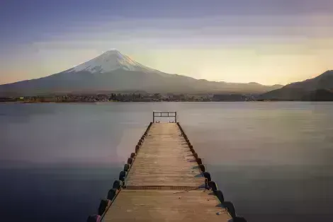 Mount Fuji at sunset