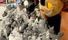 In the aisles of Toy Hakuhinkan Park, impossible not to crack on lint from Studio Ghibli.