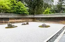 Ryoan-ji zen garden in Kyoto