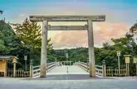 Ise Grand shrine is the first ranked shrine in the shinto religion in Japan