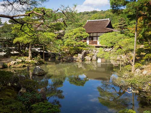 Ginkakuji Temple, Kyoto, Japan.