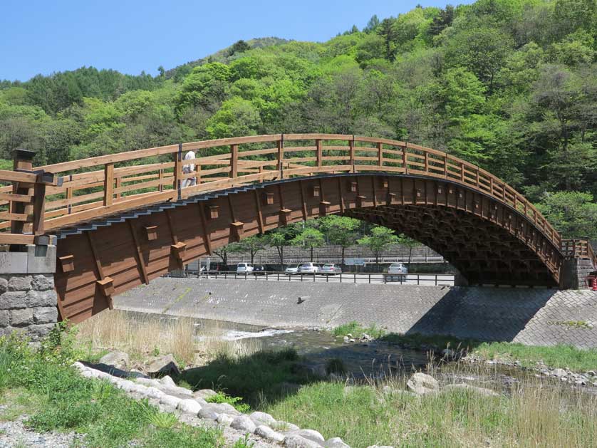 View of Kiso Ohashi, Narai, Nagano Prefecture.