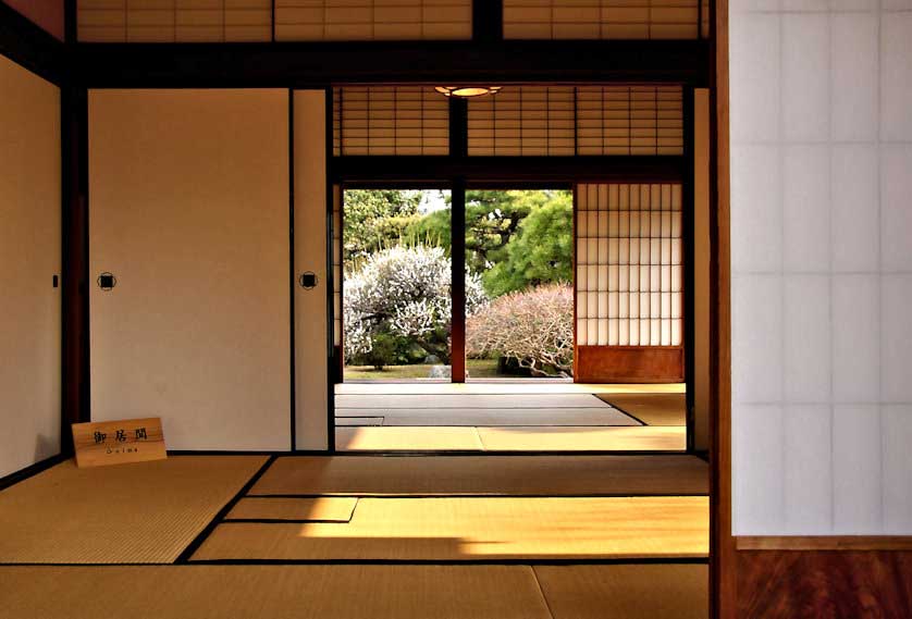 Interior of the Inaba Family Mansion, Oita Prefecture, Kyushu.