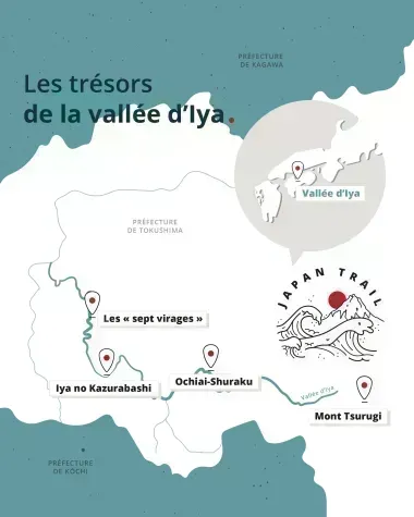 Carte des randonnées dans la Vallée de Iya