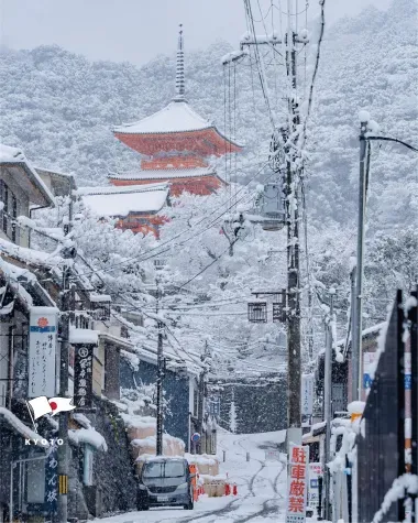 Photo de Kyoto sous la neige