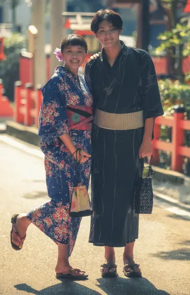couple portant un yukata