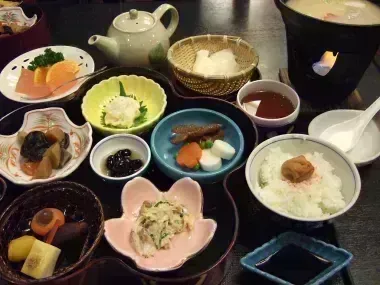 Diner dans un temple Shukubo