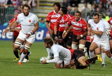 France contre Japon, lors de la coupe du monde de rugby en 2011.