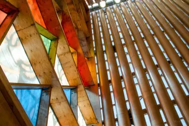 Intérieur de la cathédrale éphémère de Christchurch