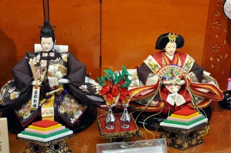 The hina, offered at the party girls, Hina Matsuri, March 3.
