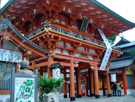 Ikuta-jinja, un des plus vieux sanctuaires shintô du Japon à Kobe.