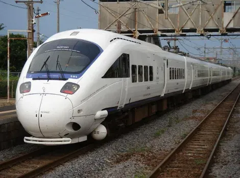 Le train régional SONIC de la JR Kyushu.