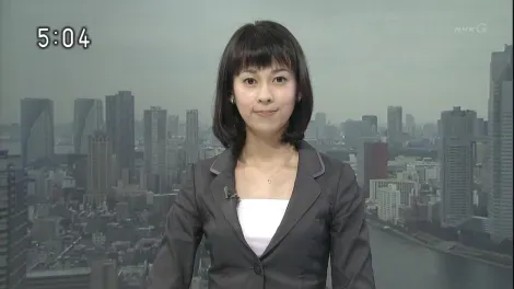 La televisión japonesa también puede ser extremadamente seria como las noticias de la NHK.