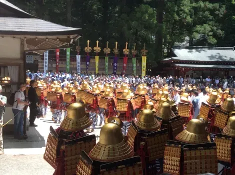 Samurai parade during a festival