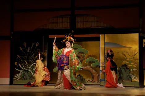 Spectacle des "oiran" (courtisanes).
