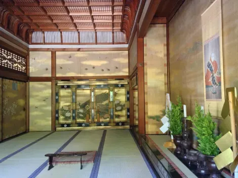 Interior del palacio del abad del Ninna-ji.