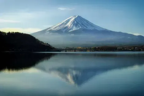 En invierno la vista del Monte Fuji está especialmente despejada.