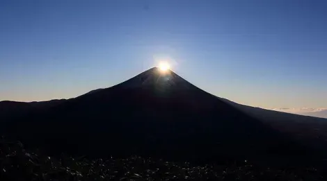 Le diamond Fuji, visible depuis la piste cyclable qui en fait le tour.