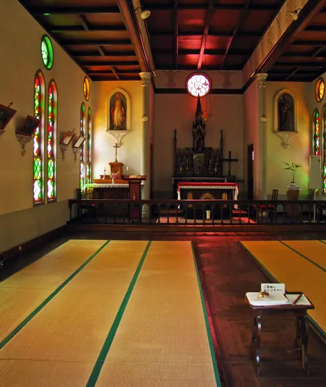 L'église en tatami de Tsuwano