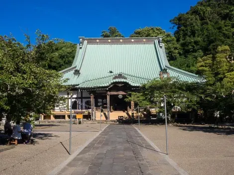 Vue du bâtiment principal, Kômyô-ji, Kamakura