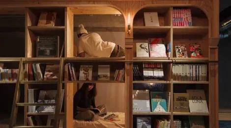 Les cabines de "Books and Bed"