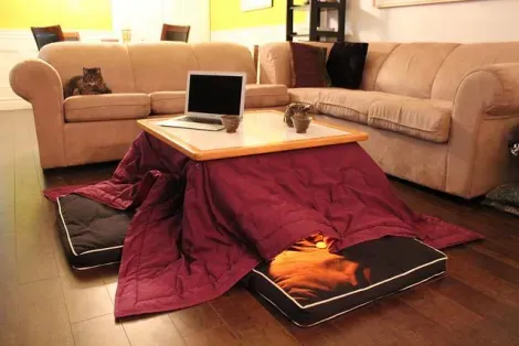 Kotatsu, la mesa con calefacción.