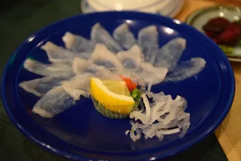 Sashimi fugu