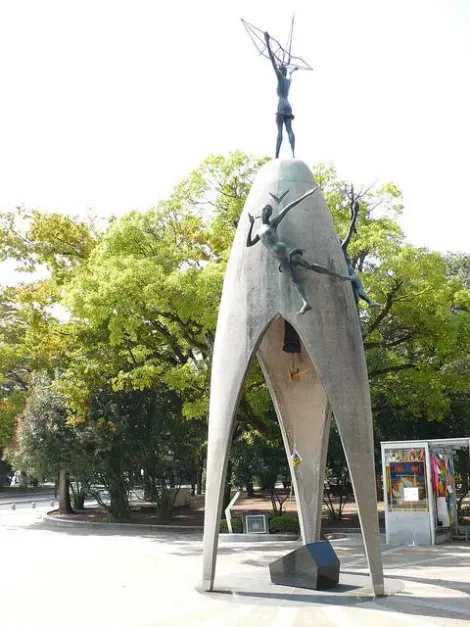 El monumento a la paz de los niños en Hiroshima.