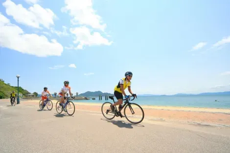 Ciclismo en Edajima, cerca de Hiroshima.