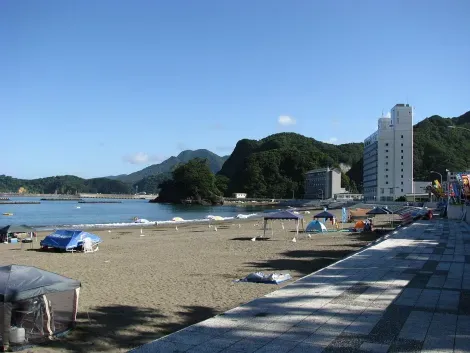 La plage de Matsuzaki