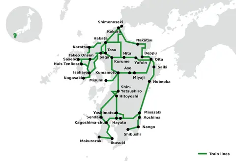 all kyushu area pass jr network map all kyushu area pass jr network map