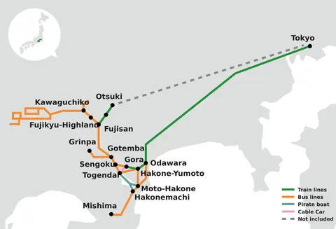 fuji hakone regional pass network map fuji hakone regional pass network map