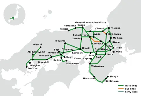 kansai hiroshima regional pass network map kansai hiroshima regional pass network map