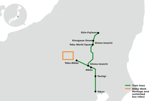 nikko world heritage pass regional network map nikko world heritage pass regional network map