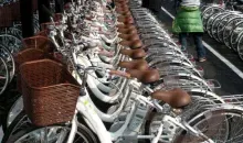 Servicio de bicicletas gratis instalados en Setagaya por Sanyo.