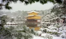 Le Kinkaku-ji sous la neige