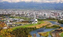 Panorama sur la ville d'Asahikawa
