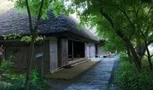 L'une des douze chaumières minka que l'on peut visiter à Shikoku Mura