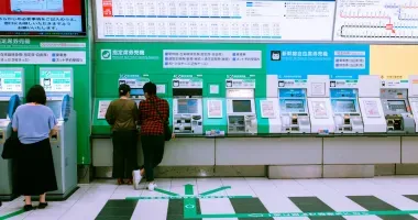 train ticket exchange machines in japan