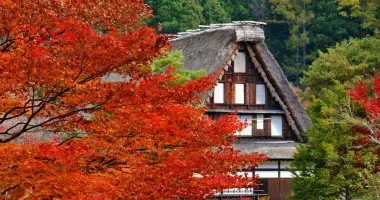 Casa tradicional de Hida no Sato.