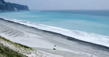 La playa Habushi en la isla Nii-jima (prefectura de Tokyo).