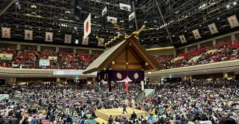 Inside the Kokugikan in Ryogoku Inside the Kokugikan in Ryogoku