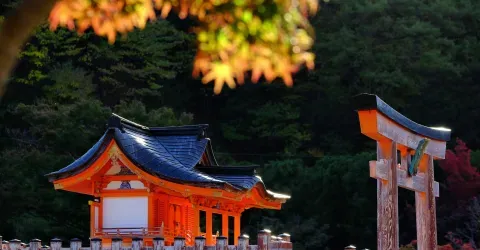 Autre angle du temple Katsuô-ji (ville de Minô près d'Osaka)