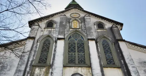 Façade de l'église Oura à Nagasaki Façade de l'église Oura à Nagasaki