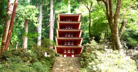 La pagode à 5 étages du temple Muro-ji.
