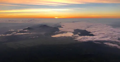 Lever de soleil au sommet Lever du soleil Mont Fuji