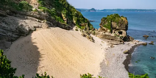 Touji Sand Ski Hill, une dune de sable massive située à Shimoda, département de Shizuoka