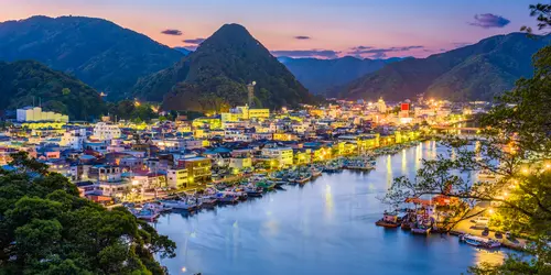 La Izu Skyline, route panoramique de 40 km offrant des vues imprenables depuis la crête de la péninsule d'Izu