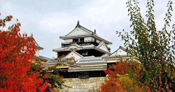 El Castillo medieval Matsuyama-jo es uno de los últimos doce que se han conservado en Japón.